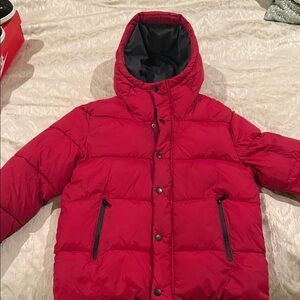 Zara Red Hooded Boys Jacket Size 10